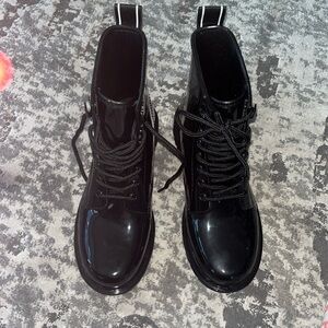 michael kors combat boots NEVER WORN